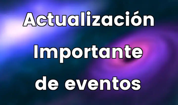 Actualización Importante de Eventos