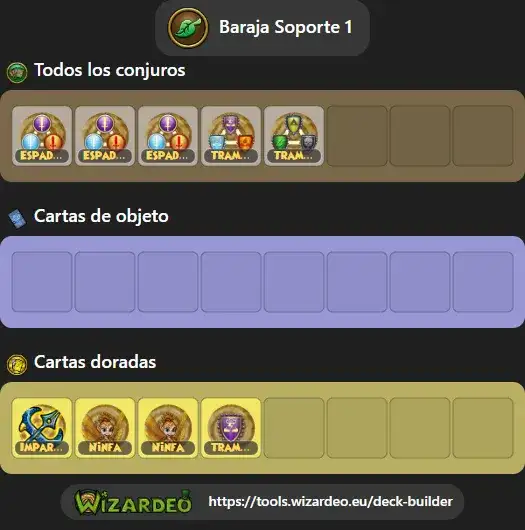 Baraja Soporte 1 Revancha Pendragón Modo desafío