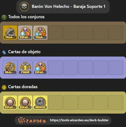 Barón Von Helecho - Baraja Soporte 1