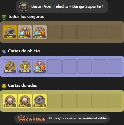Barón Von Helecho - Baraja Soporte 1