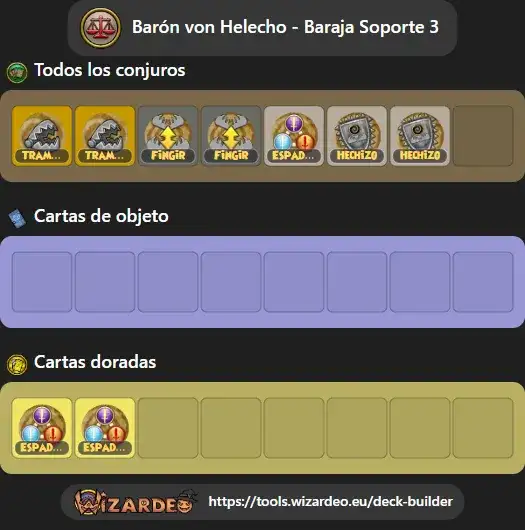 Barón von Helecho - Baraja Soporte 3