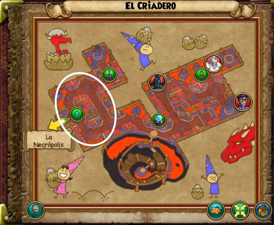 Cazador derretido - ubicación
