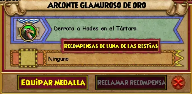 Medalla Arconte Glamuroso de Oro