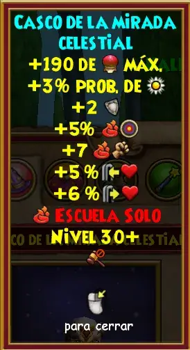 Sombrero Zeus Fuego nivel 30