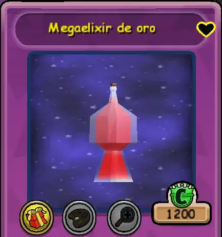 Elixir de aumento de oro