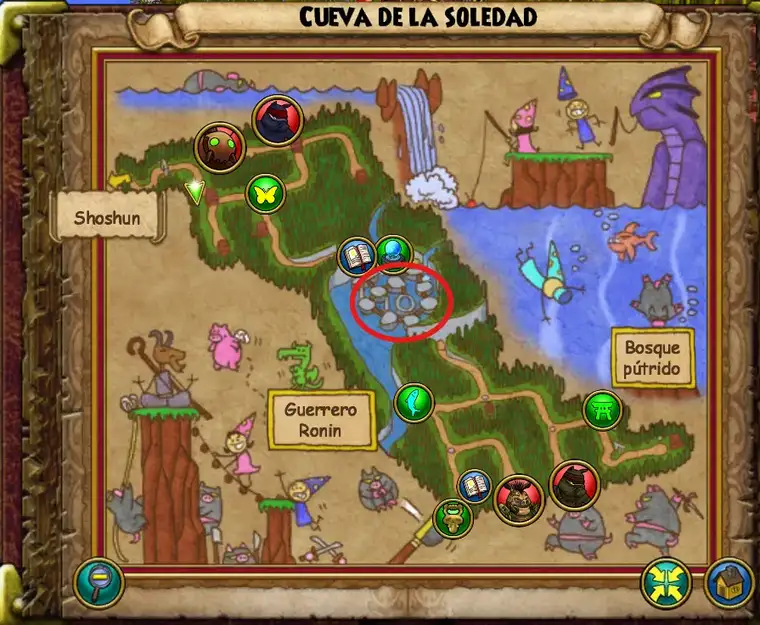 Kraken encolerizado - Ubicación