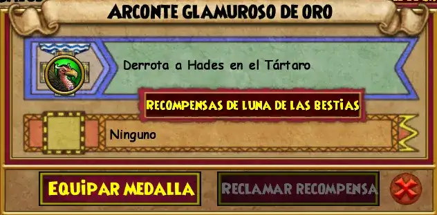 Medalla Arconte Glamuroso de Oro