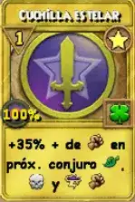 Cuchilla estelar - Carta dorada