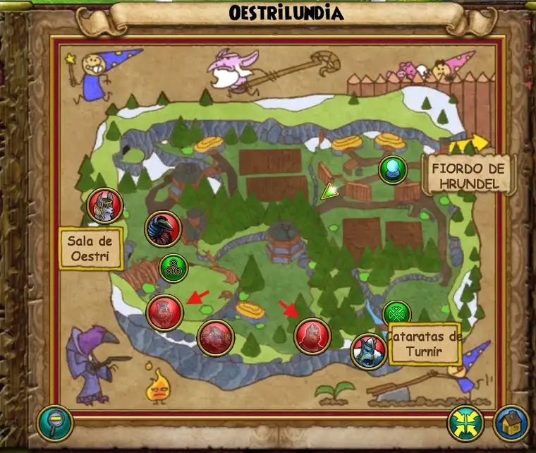 Mapa de Oestrilundia con Halfang y Asrik