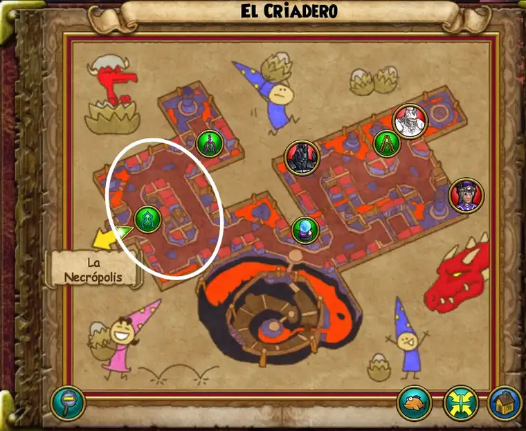 Cazador derretido - ubicación