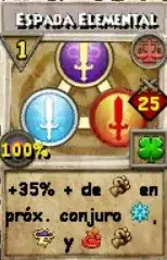 Conjuros de Armonía_Espada elemental