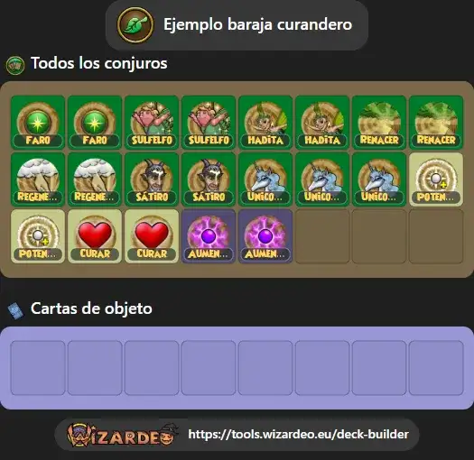 Ejemplo baraja curandero
