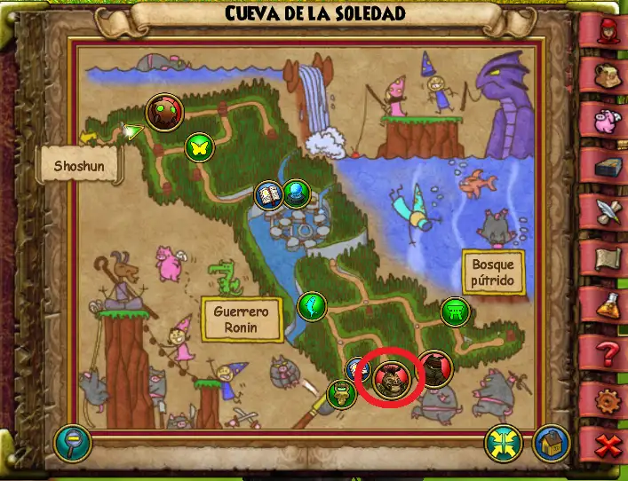 Kanago mapa
