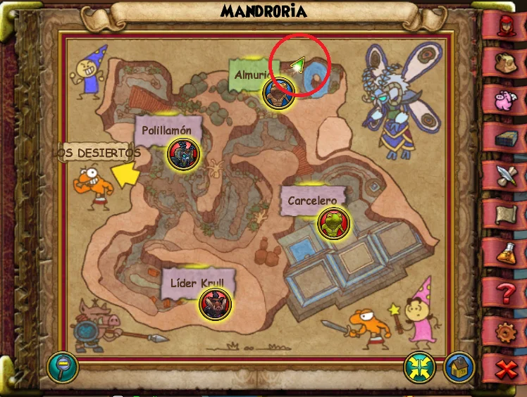 Ubicación de Flor Heroica de Mandroria de Lemuria de Wizard101 para Wizardeo