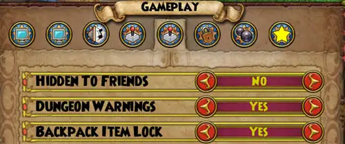 Menu Bloqueo