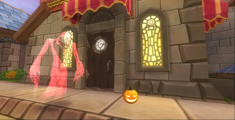 Halloween - Jack-o'-Lantern y fantasma