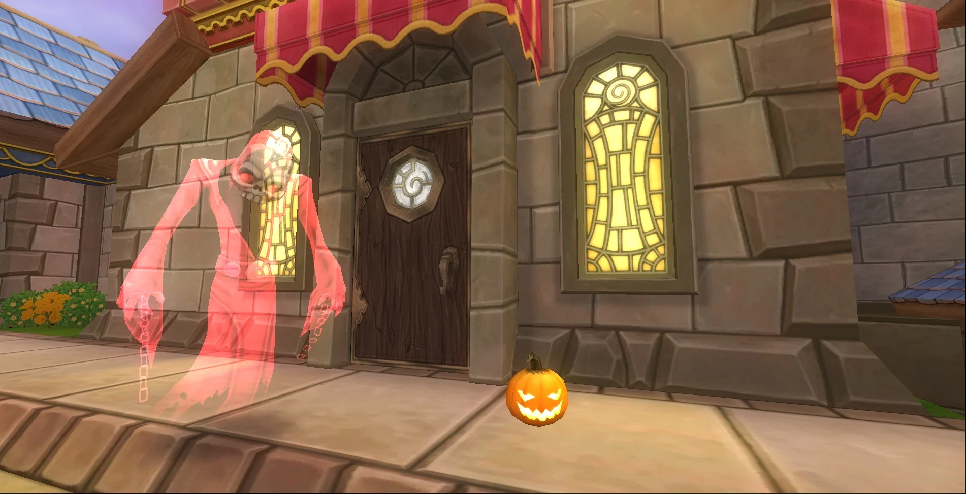 Halloween - Jack-o'-Lantern y fantasma