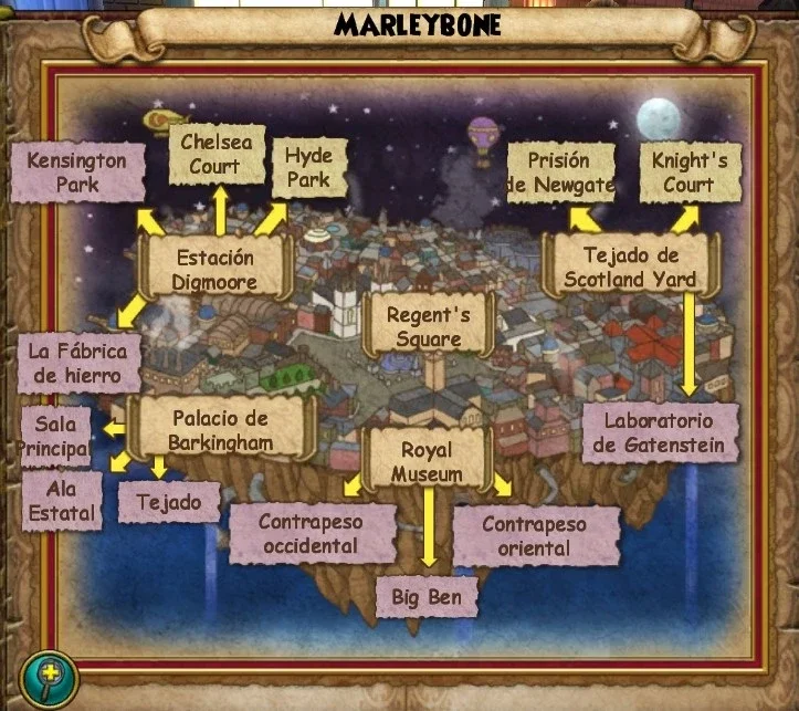 Mapa completo de Marleybone