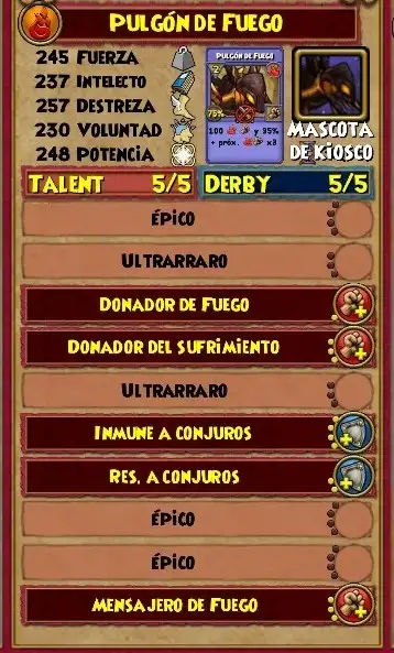 Guía Avanzada de Mascotas - Ejemplo mascota equilibrada
