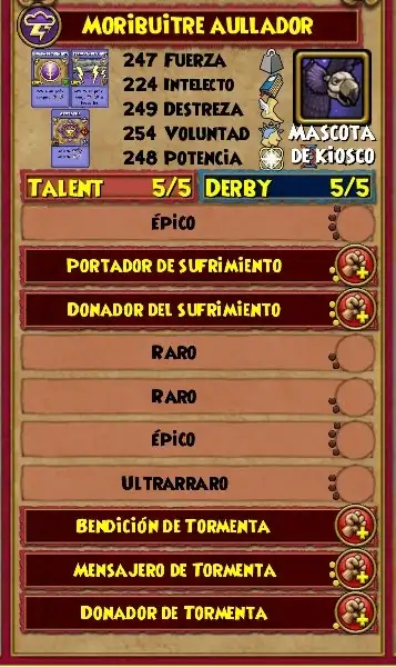 Guía Avanzada de Mascotas - Ejemplo mascota full daño