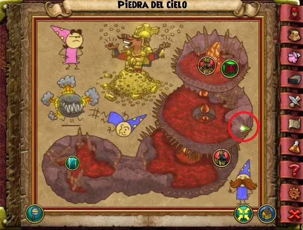 Mapa de localización de sapolino de Piedra del Cielo (Novus). Eloísa Pimpinela.