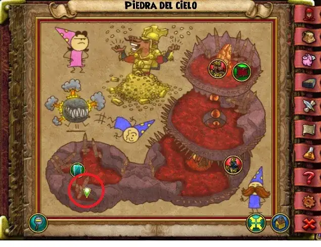 Mapa de localización de cabeza parlante de Piedra del Cielo (Novus). Pepe Cazatesoros.