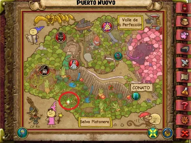 Mapa de localización de sapolino de Selva Platanera (Novus). Eloísa Pimpinela.