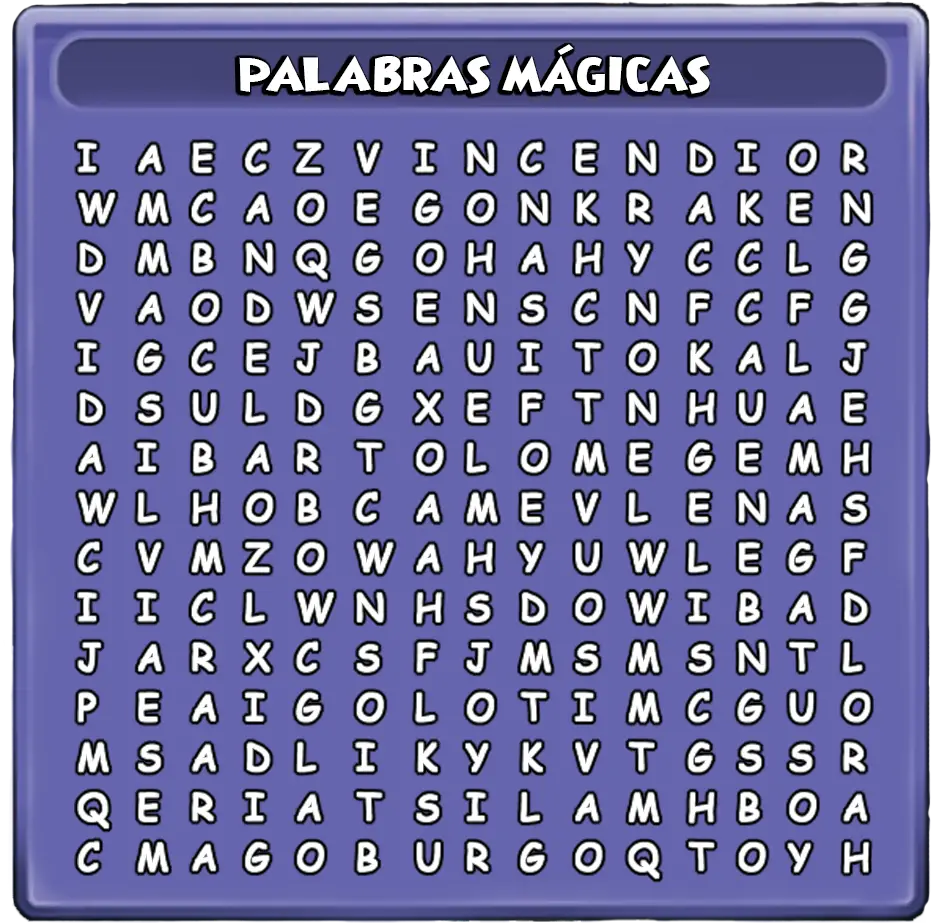 Sopa de Letras Wizardeo