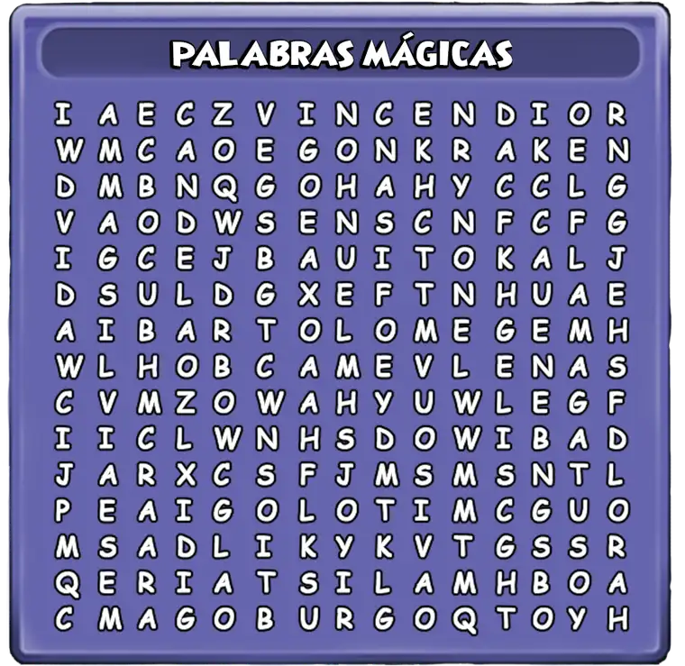 Sopa de Letras Wizardeo
