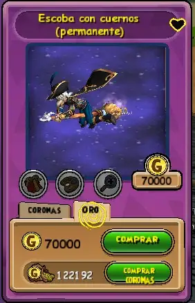 montura Escoba con cuernos