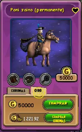 montura Poni zaino