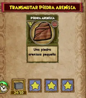 transmutar piedra de arenisca