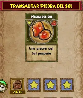 transmutar piedra del sol