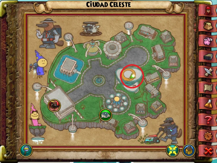 Ubicación de Flor Heroica de Ciudad Celeste de Lemuria de Wizard101 para Wizardeo