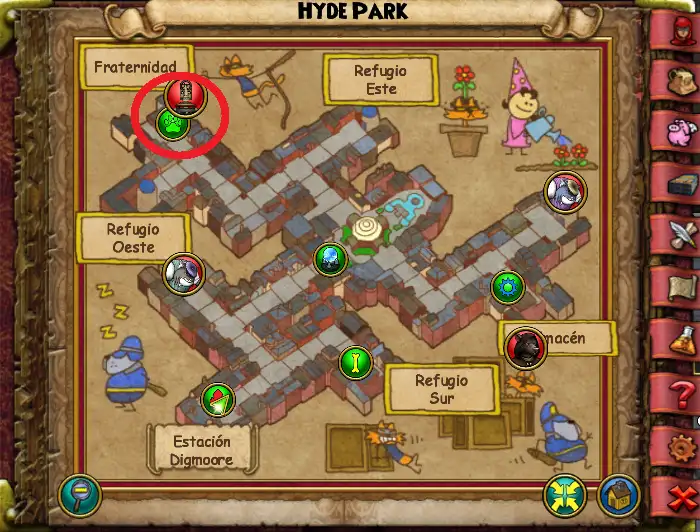 engranajo mapa
