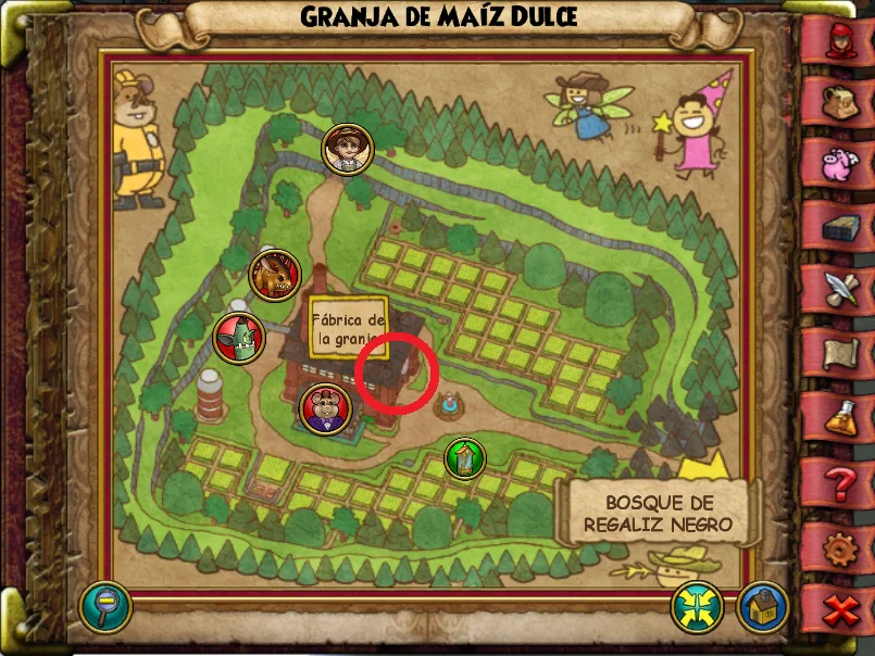 granja de maiz dulce-division de la granja