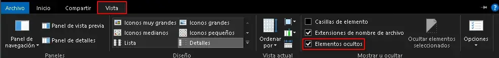 Cómo mostrar archivos ocultos