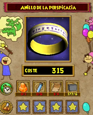 Anillo de la Perspicacia de Wizard101