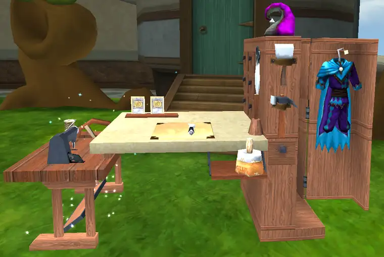 Mesa de trabajo para equipamiento de Wizard101