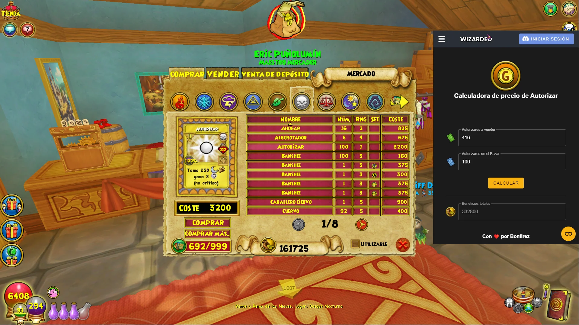 Wizard101 Steam usando calculadora de autorizar