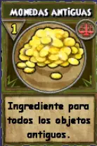 Ingrediente: Monedas antiguas