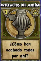 Ingrediente: Artefactos del antiguo