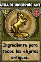 Ingrediente: Estatua de unicornio antigua