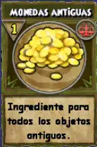 Ingrediente: Monedas antiguas