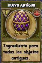 Ingrediente: Huevo antiguo