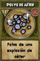 Ingrediente: Polvo de aéter