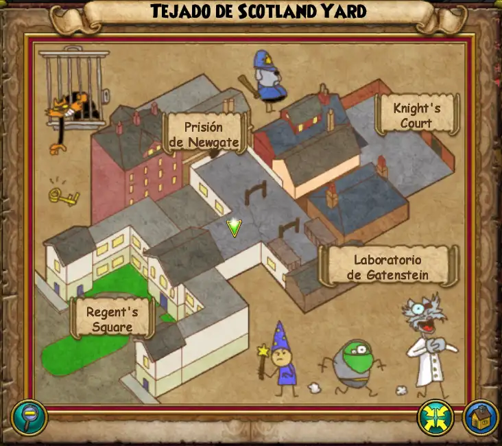 Mapa Tejado de Scotland Yard