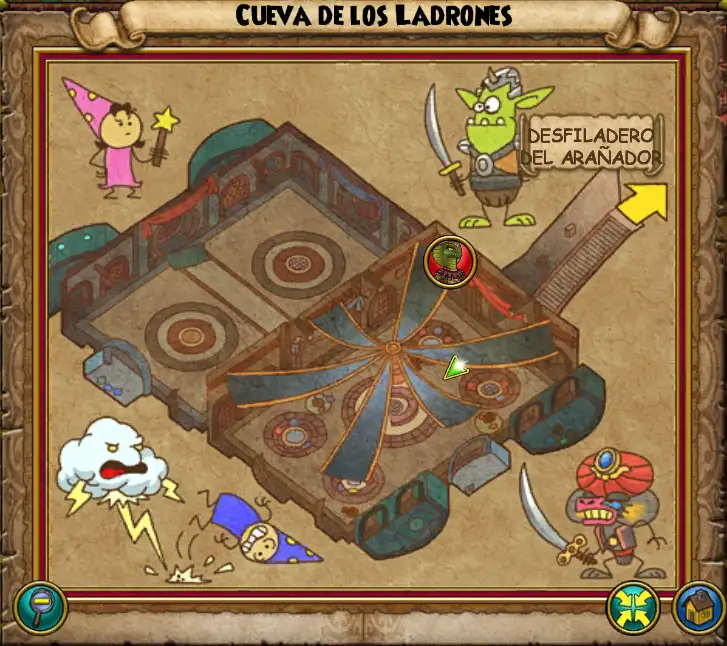 Mapa Cueva de los Ladrones