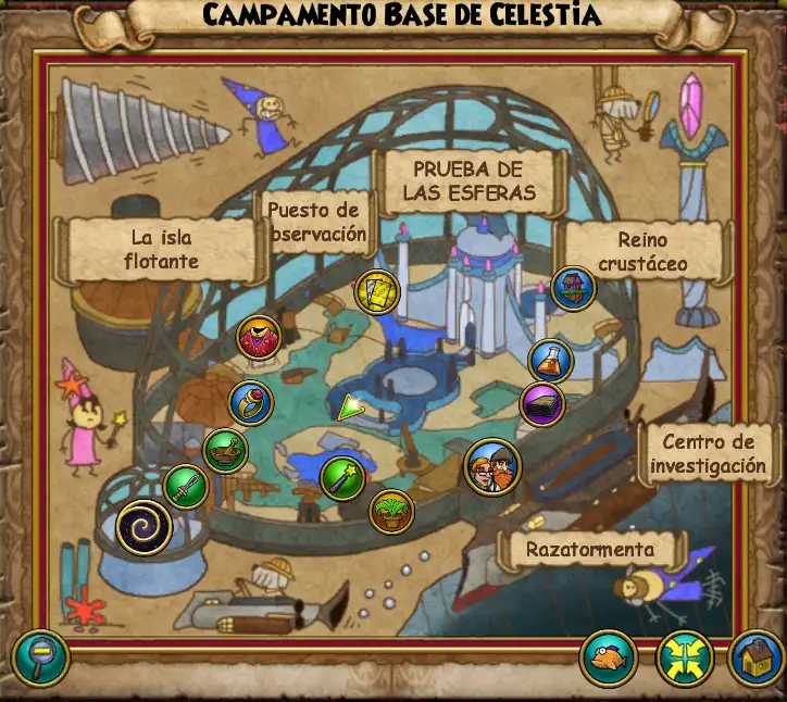 Mapa Campamento Base de Celestia