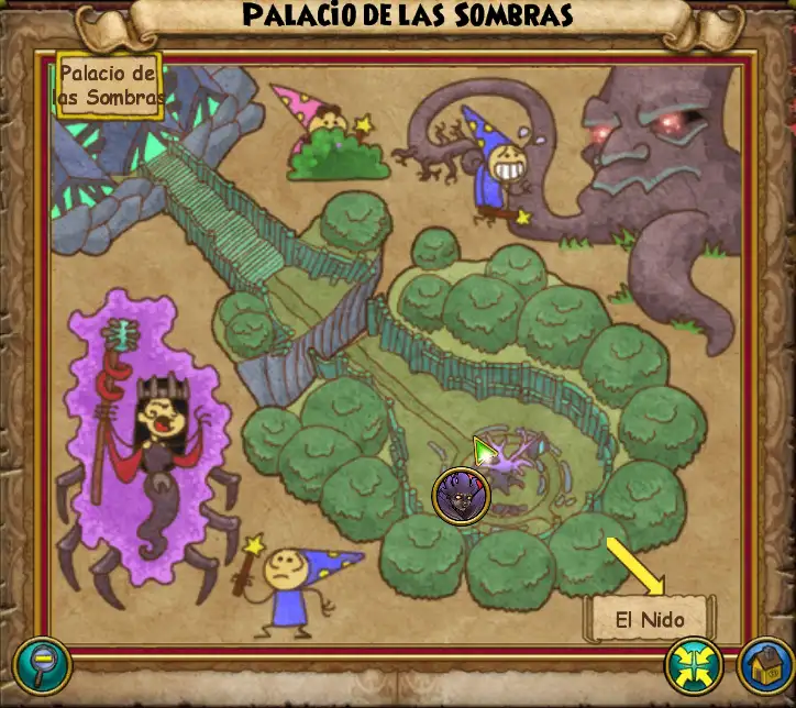 Mapa Palacio de las Sombras